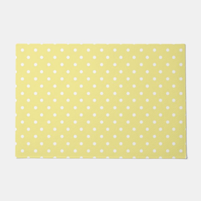 Polka-Punktmuster Fußmatte (Vorderseite)
