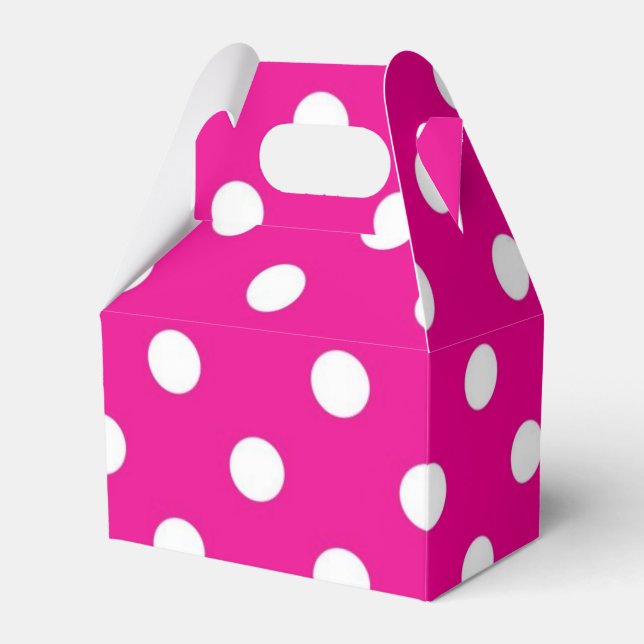 Polka-Punktmuster Geschenkschachtel (Vorderseite)