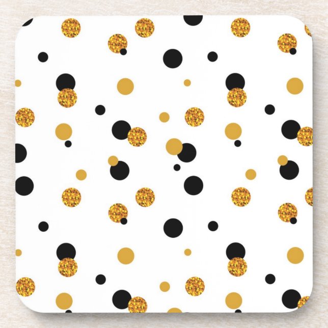 Polka-Punktmuster Getränkeuntersetzer (Vorderseite)
