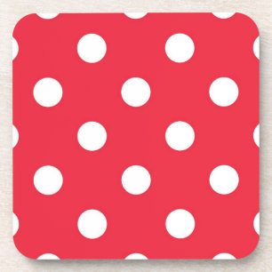 Polka-Punktmuster Getränkeuntersetzer
