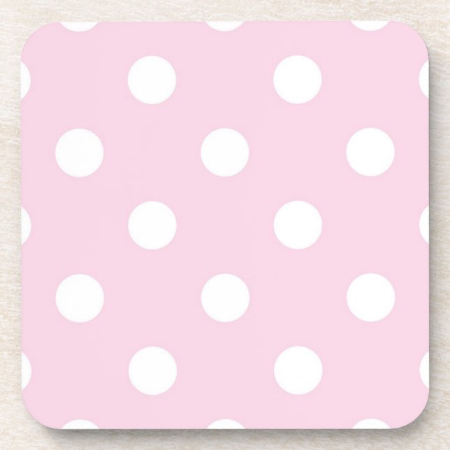 Polka-Punktmuster Getränkeuntersetzer (Vorderseite)