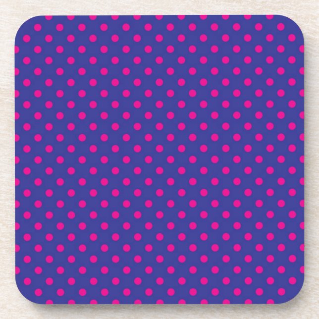 Polka-Punktmuster Getränkeuntersetzer (Vorderseite)