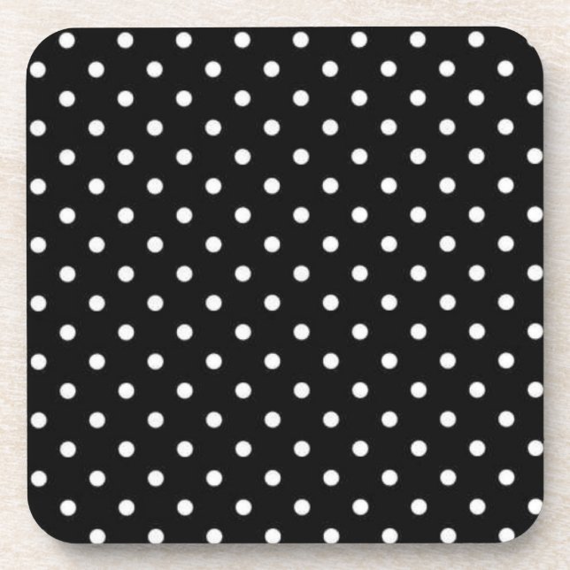 Polka-Punktmuster Getränkeuntersetzer (Vorderseite)