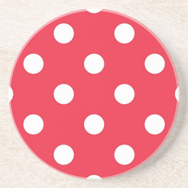Polka-Punktmuster Getränkeuntersetzer (Vorne)
