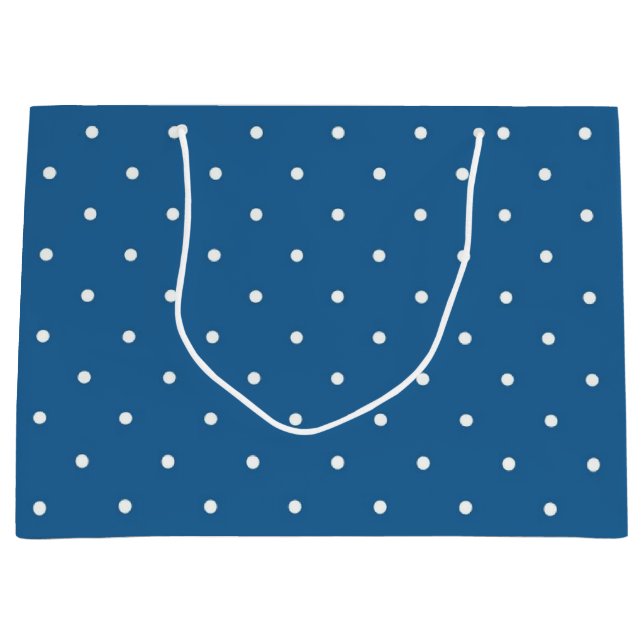 Polka-Punktmuster Große Geschenktüte (Vorderseite)