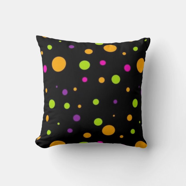 Polka-Punktmuster Kissen (Vorderseite)