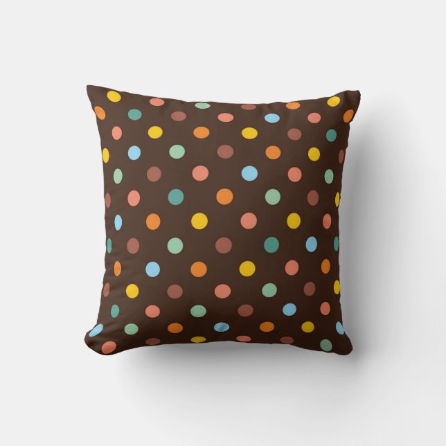 Polka-Punktmuster Kissen (Vorderseite)