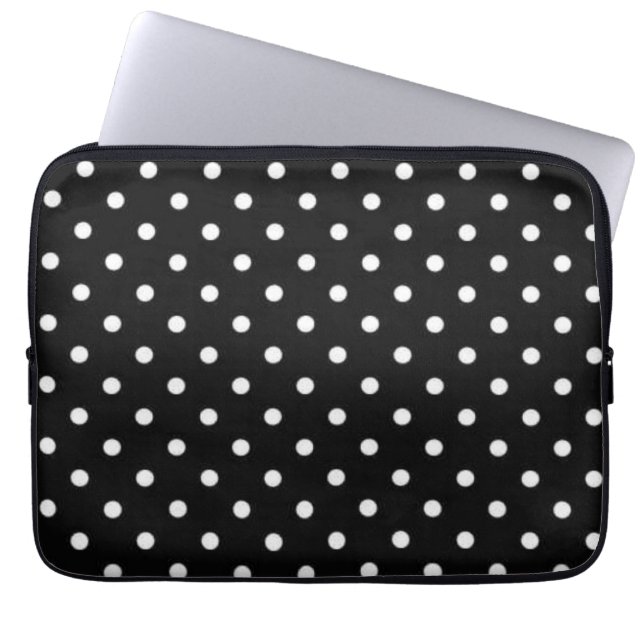 Polka-Punktmuster Laptopschutzhülle (Vorderseite)