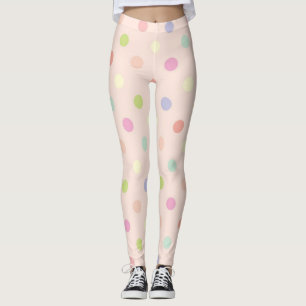 Polka-Punktmuster Leggings