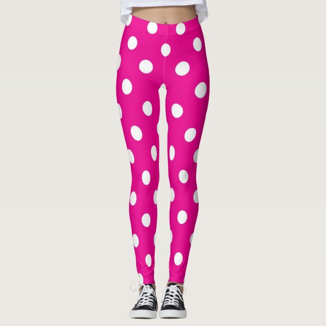 Polka-Punktmuster Leggings (Vorderseite)
