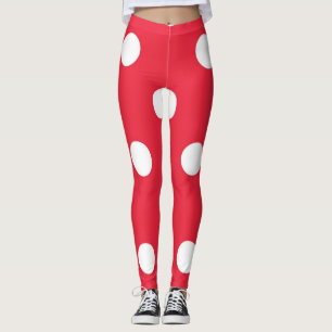 Polka-Punktmuster Leggings