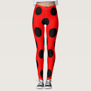 Polka-Punktmuster Leggings