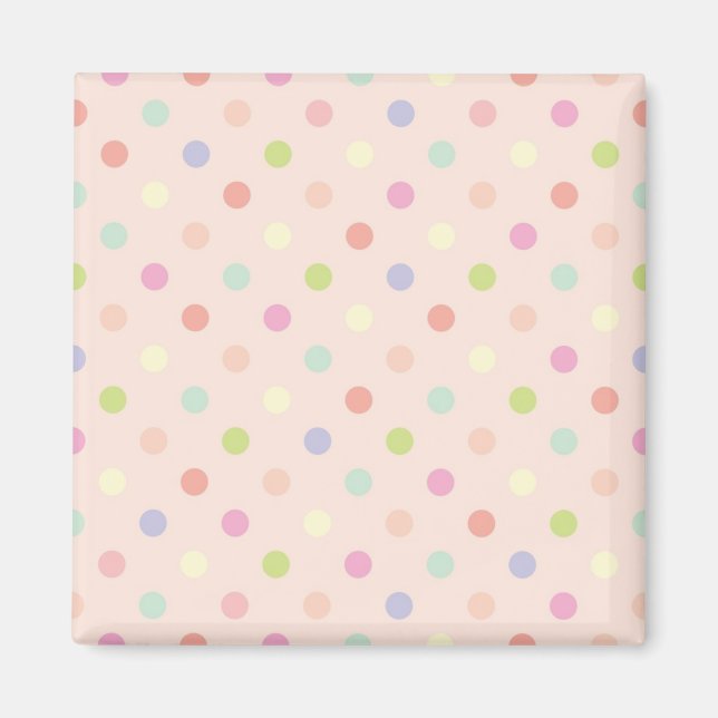 Polka-Punktmuster Magnet (Vorne)