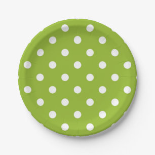Polka-Punktmuster Pappteller