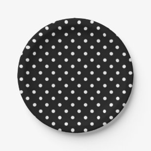 Polka-Punktmuster Pappteller
