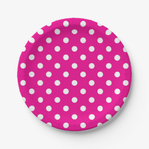Polka-Punktmuster Pappteller