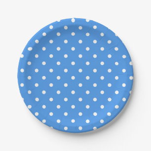 Polka-Punktmuster Pappteller