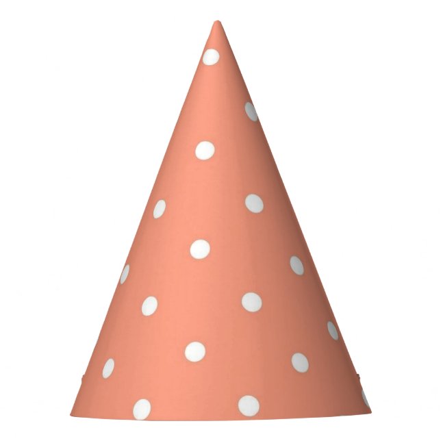 Polka-Punktmuster Partyhütchen (Vorderseite)