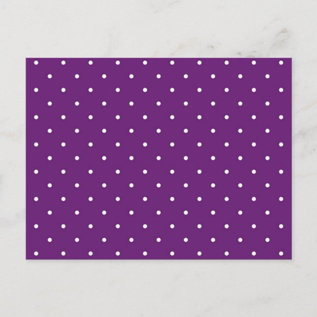 Polka-Punktmuster Postkarte (Vorderseite)