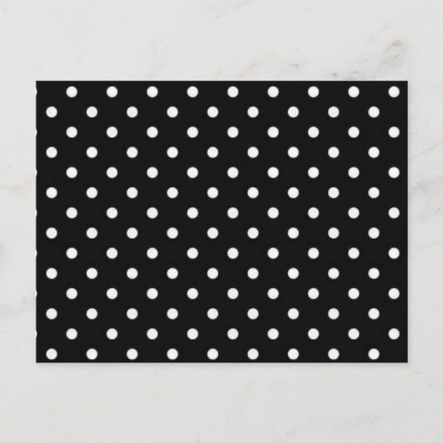 Polka-Punktmuster Postkarte (Vorderseite)