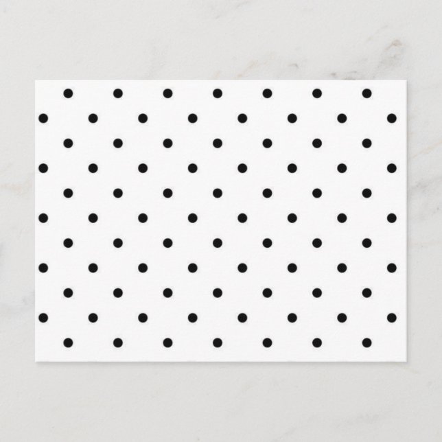 Polka-Punktmuster Postkarte (Vorderseite)
