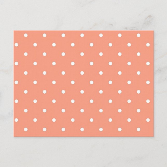 Polka-Punktmuster Postkarte (Vorderseite)