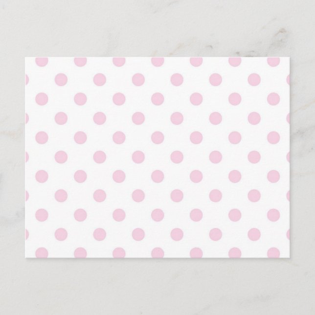 Polka-Punktmuster Postkarte (Vorderseite)