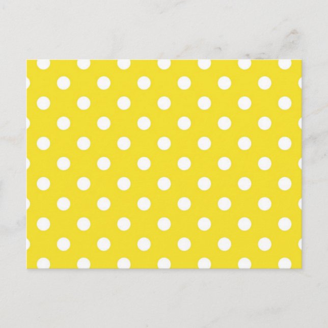 Polka-Punktmuster Postkarte (Vorderseite)
