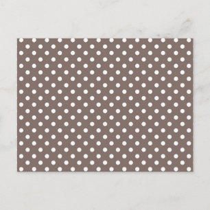 Polka-Punktmuster Postkarte