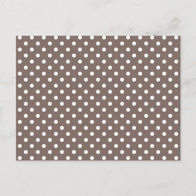 Polka-Punktmuster Postkarte (Vorderseite)