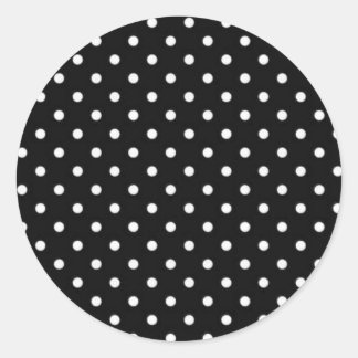 Polka-Punktmuster Runder Aufkleber