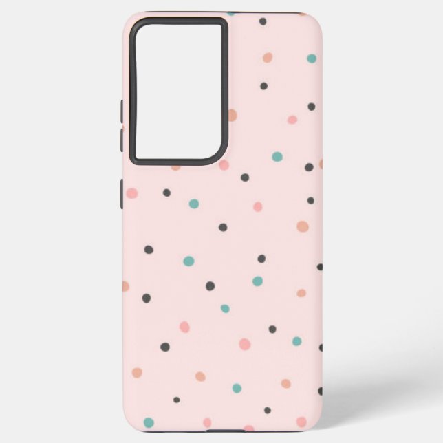Polka-Punktmuster Samsung Galaxy Hülle (Rückseite)