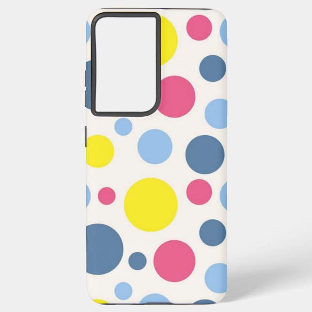 Polka-Punktmuster Samsung Galaxy Hülle (Rückseite)