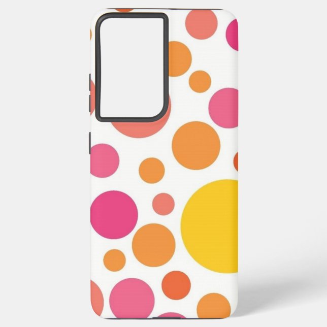 Polka-Punktmuster Samsung Galaxy Hülle (Rückseite)