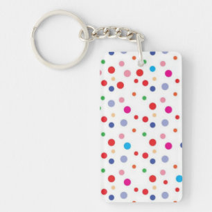 Polka-Punktmuster Schlüsselanhänger