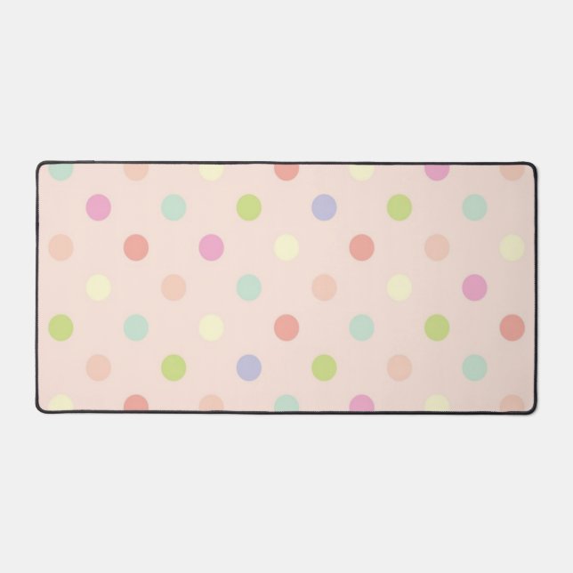 Polka-Punktmuster Schreibtischunterlage (Vorderseite)