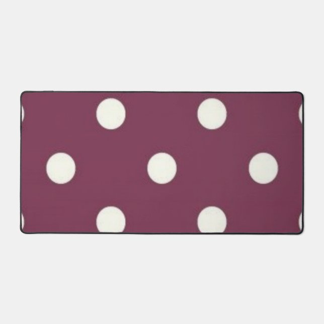 Polka-Punktmuster Schreibtischunterlage (Vorderseite)