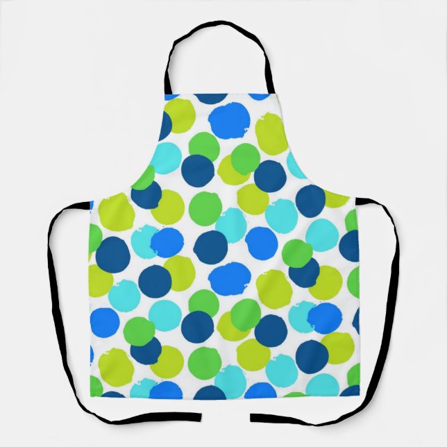 Polka-Punktmuster Schürze (Vorderseite)