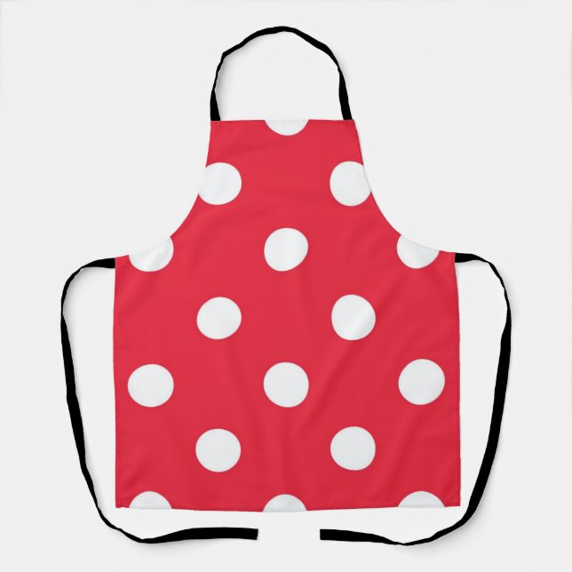 Polka-Punktmuster Schürze (Vorderseite)
