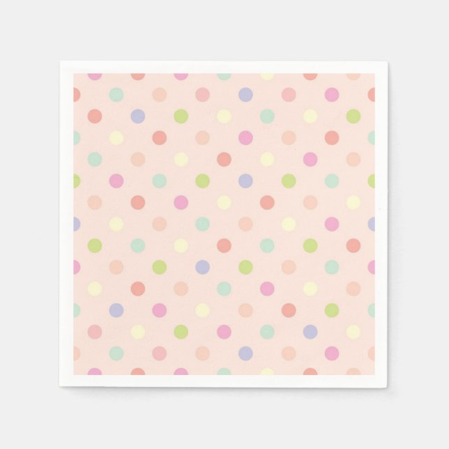 Polka-Punktmuster Serviette (Vorderseite)