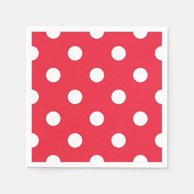 Polka-Punktmuster Serviette (Vorderseite)