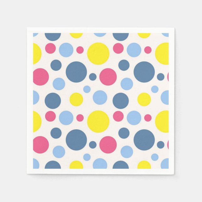 Polka-Punktmuster Serviette (Vorderseite)