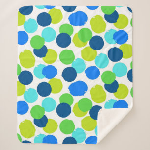Polka-Punktmuster Sherpadecke