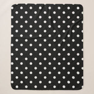 Polka-Punktmuster Sherpadecke