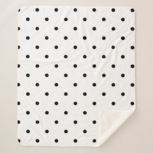 Polka-Punktmuster Sherpadecke