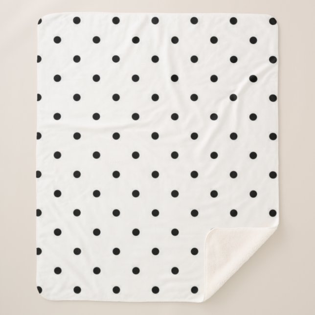 Polka-Punktmuster Sherpadecke (Vorderseite)