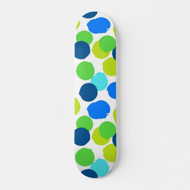 Polka-Punktmuster Skateboard (Vorne)