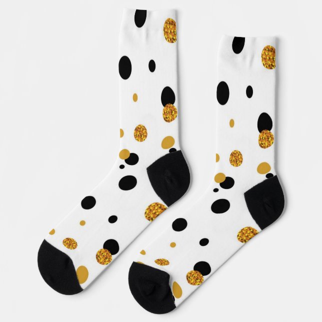 Polka-Punktmuster Socken (Linkes Detail)