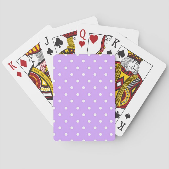 Polka-Punktmuster Spielkarten (Rückseite)
