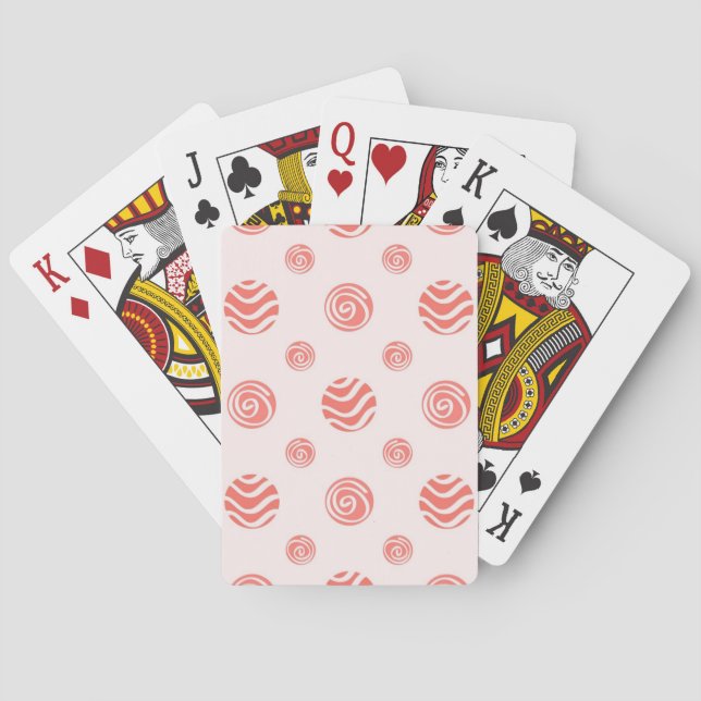 Polka-Punktmuster Spielkarten (Rückseite)